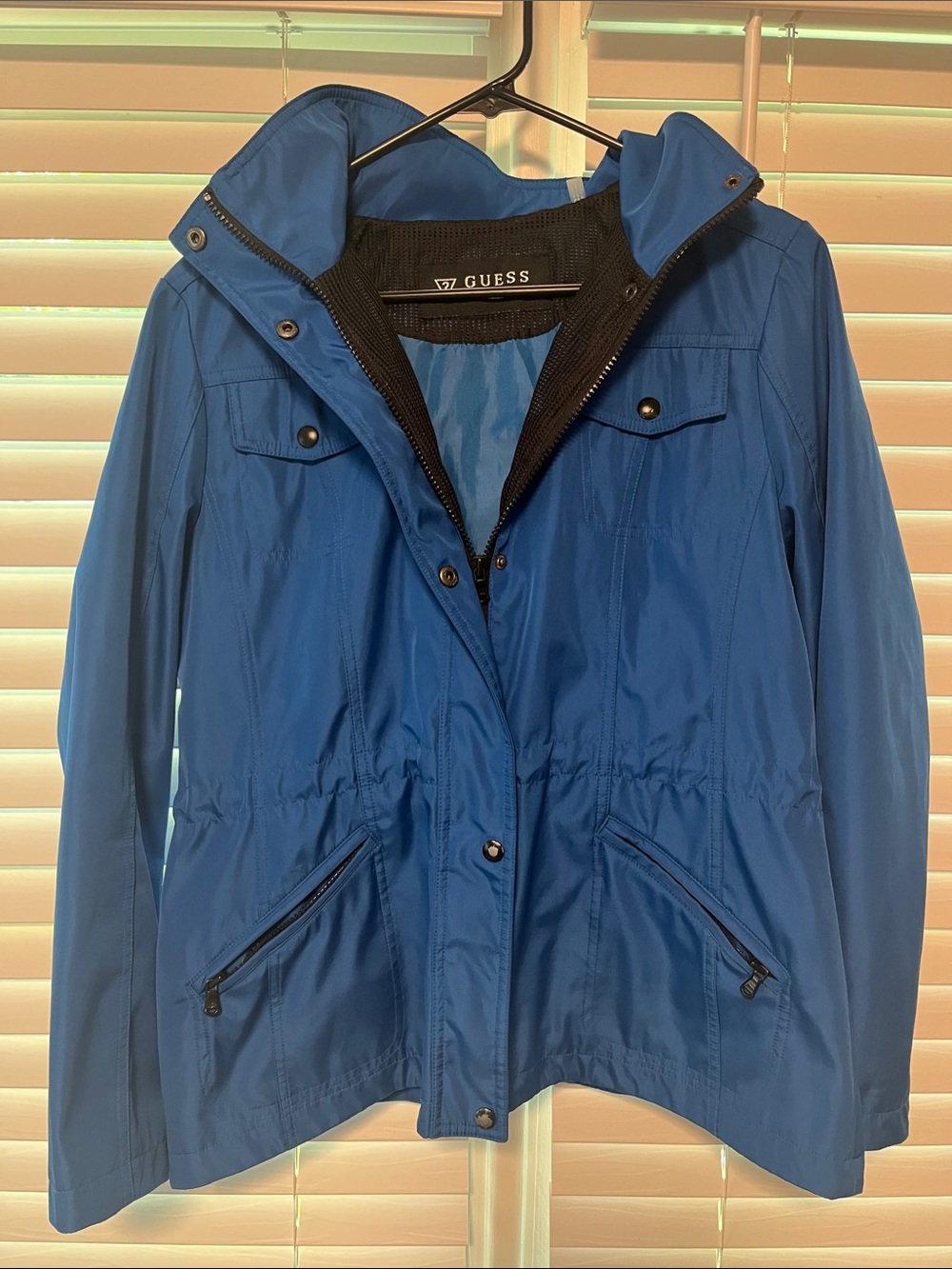 GUESS Royal Blue Rain Jacket